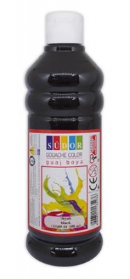 Tempera, 500 ml, Südor, fekete