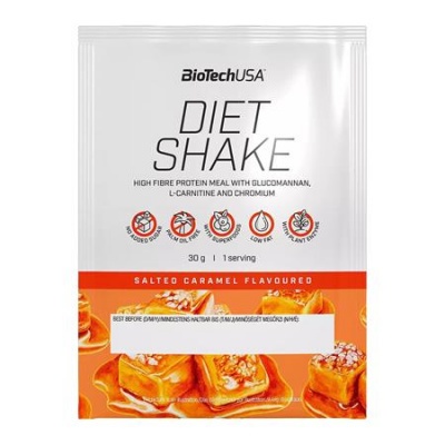 Étrend-kiegészítő italpor, 30g, BIOTECH USA "Diet Shake", sós karamell