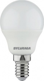 LED izzó, E14, kisgömb, 4,2W, 470lm, 4000K (HF), SYLVANIA "ToLEDo"